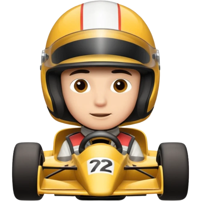 Formula racer emoji
