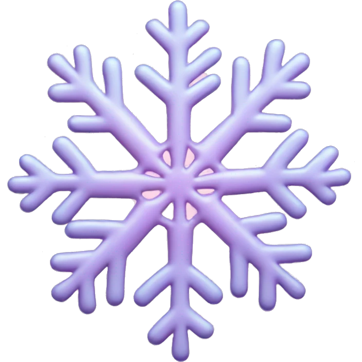 Baby pink snowflake  emoji