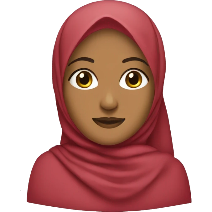 Hijabi in a red car emoji