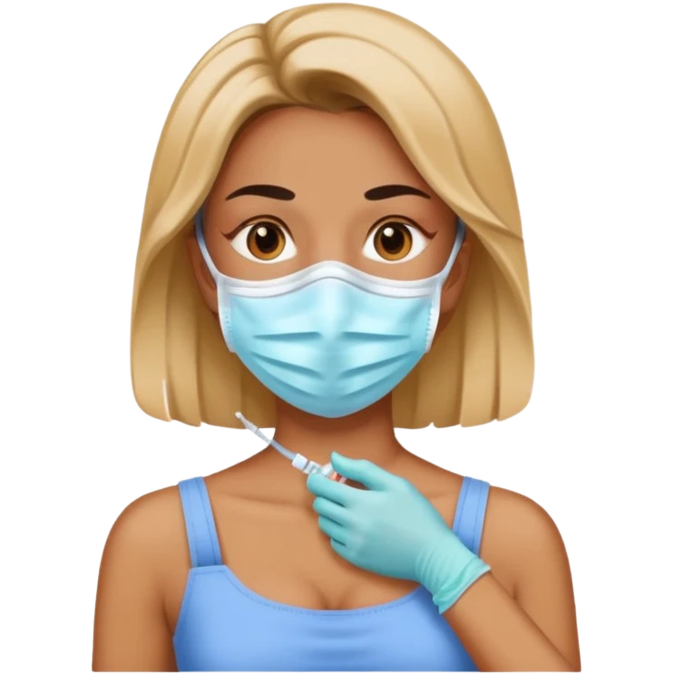 woman vaccine emoji