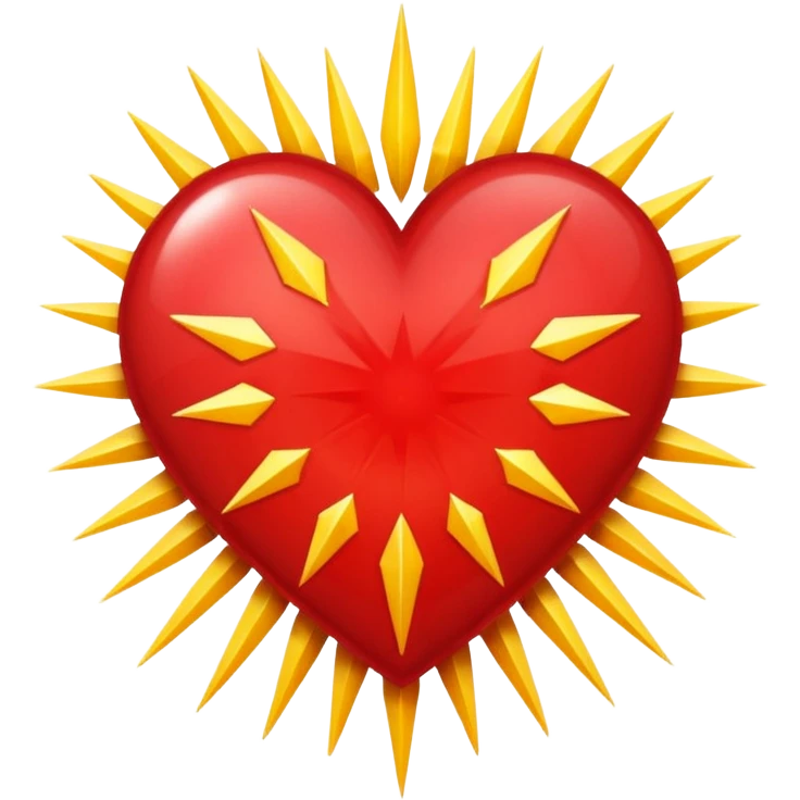 heart with a starburst pattern emoji