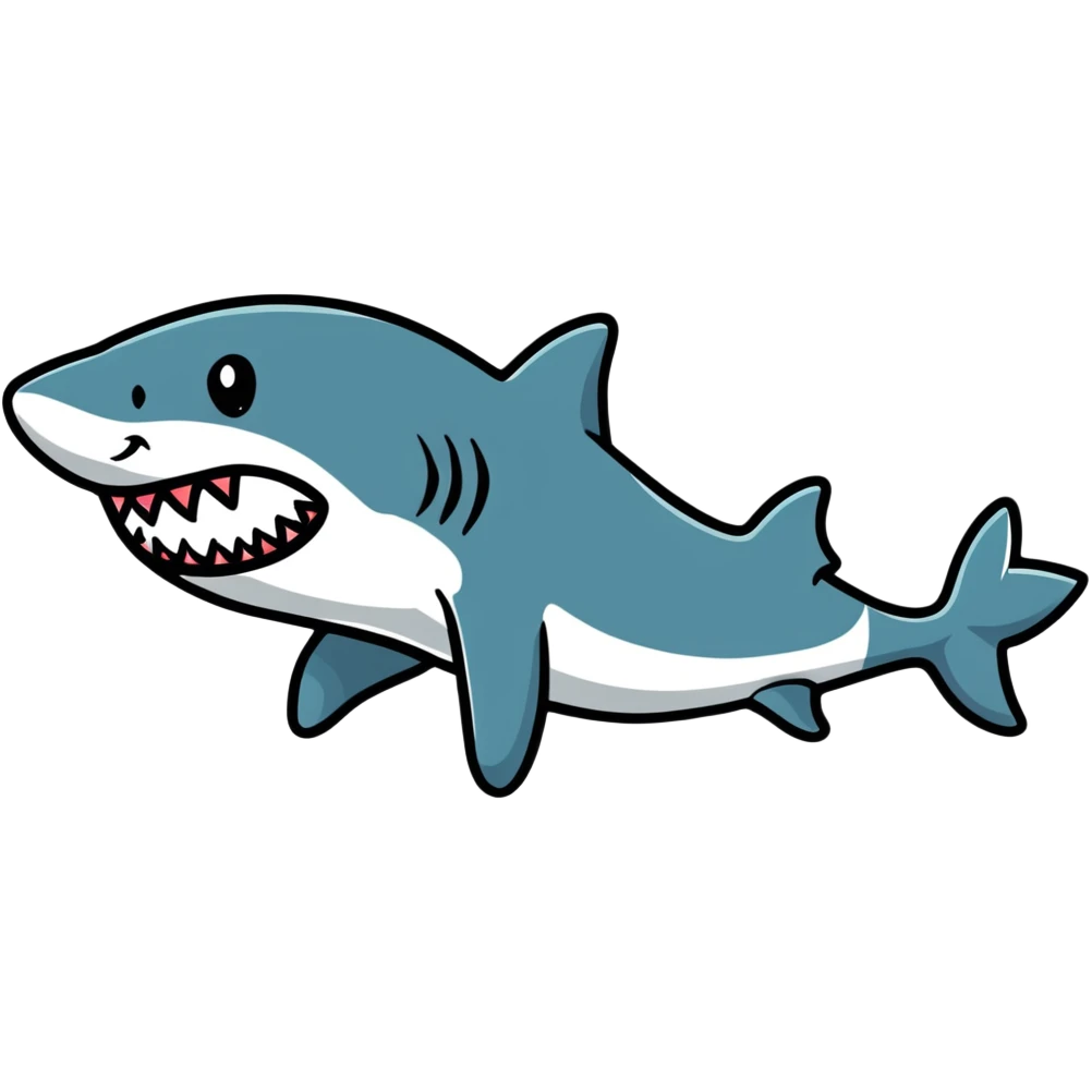 shark wearing a top hat emoji