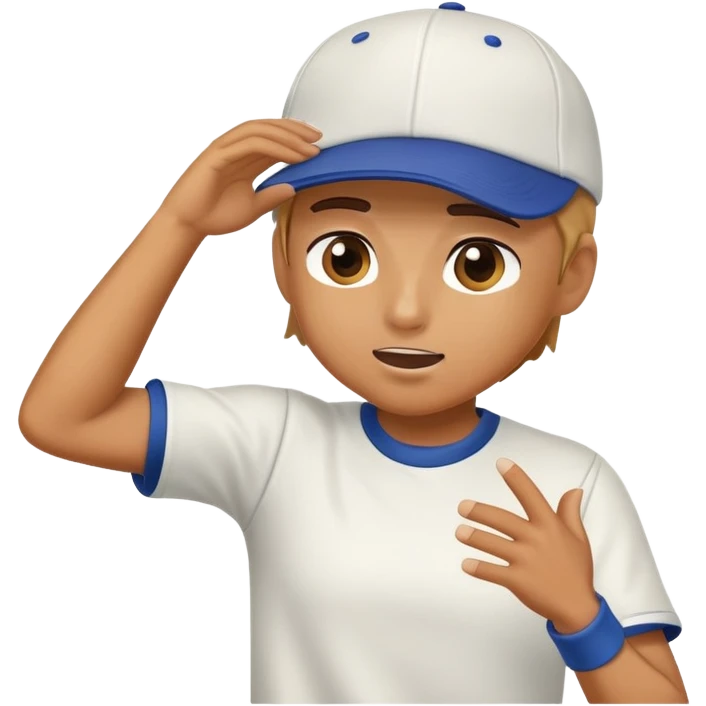 Person doing a dab emoji