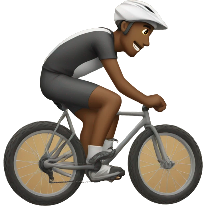 guy on dirt bicycle emoji