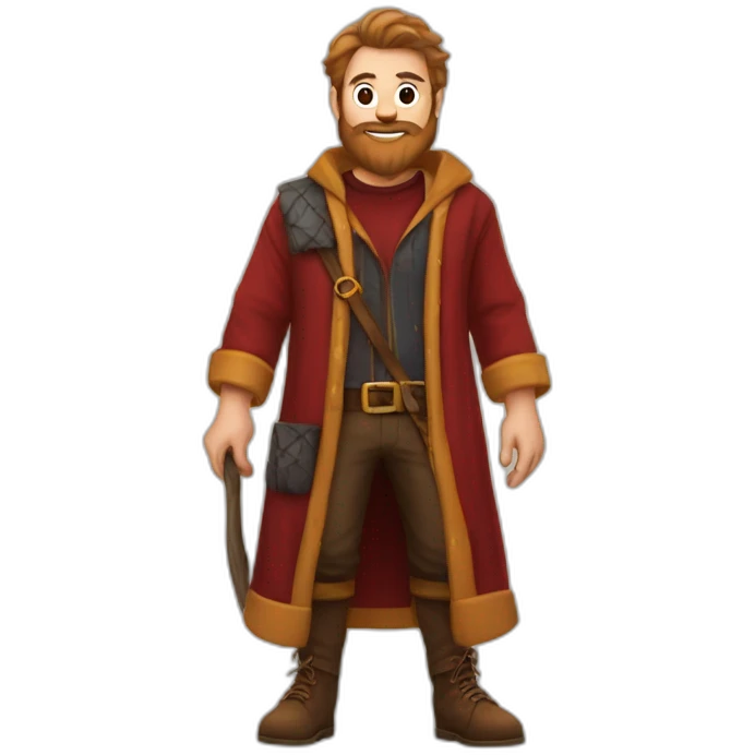 lumberjack in hogwarts robes emoji