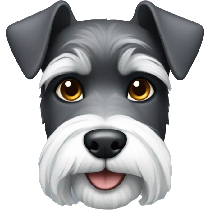Schnauzer face emoji
