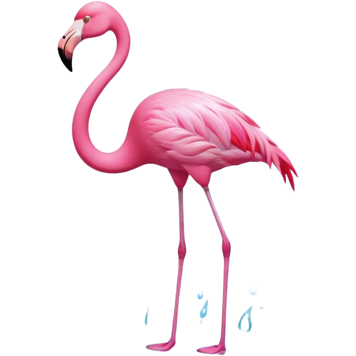 Pink summer flamingo emoji