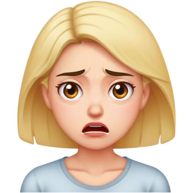 Woman aggravated  emoji