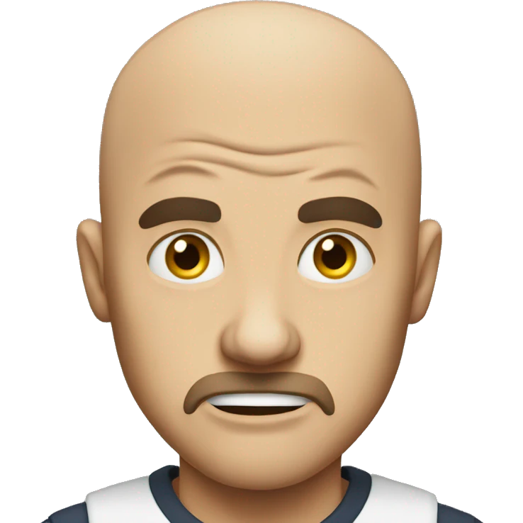 Bald rage emoji