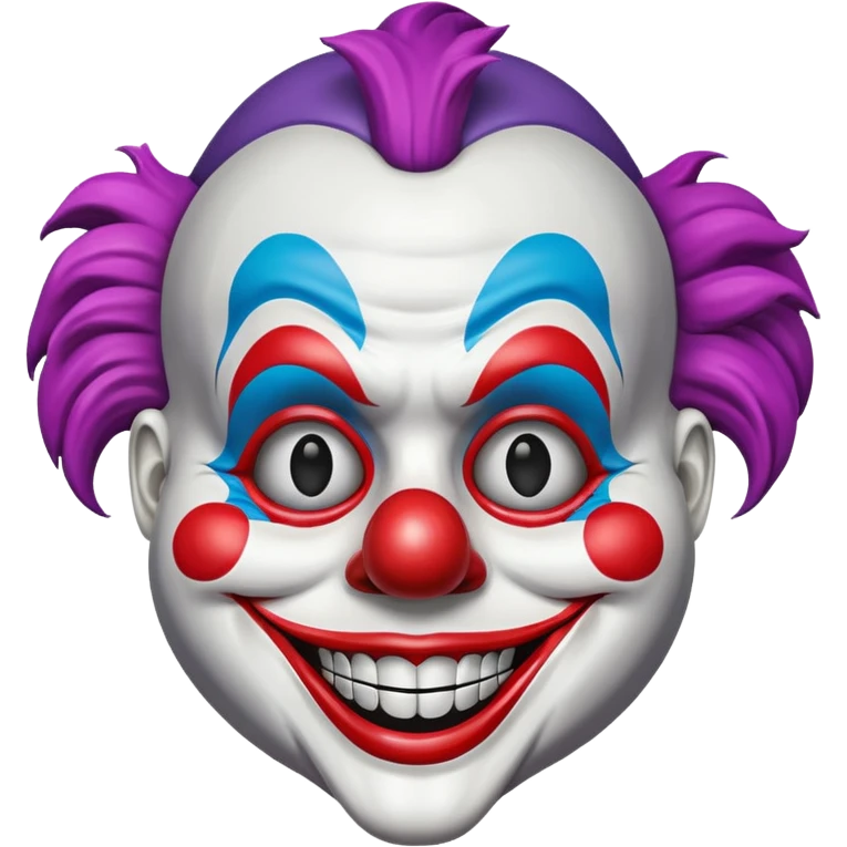 Mask – Painted clown mask with wide grin emoji