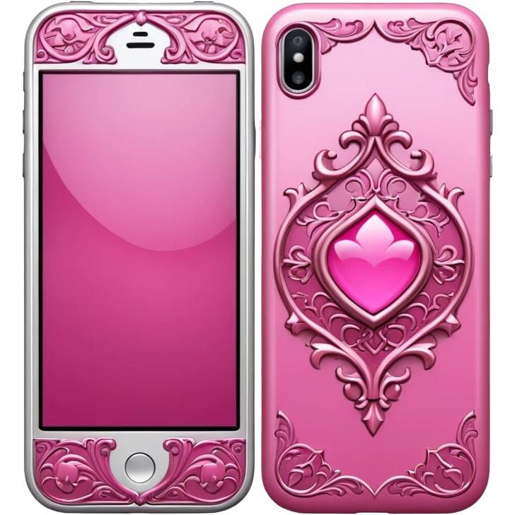 pink gothic smartphone emoji