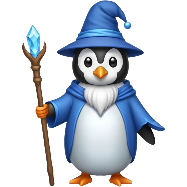Penguin Wizard emoji