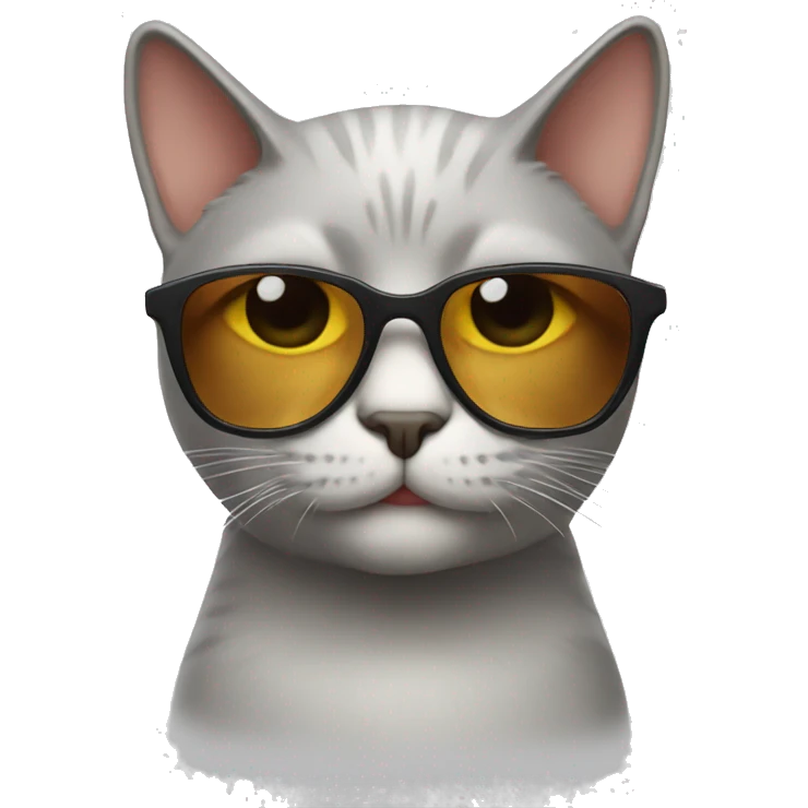 Cat with sunglasses emoji