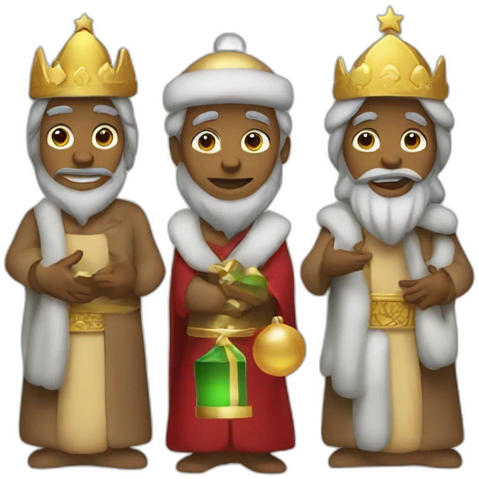 three wise men christmas emoji