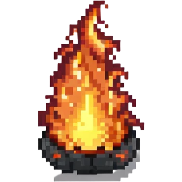 Fire from Fixiki cartoon emoji
