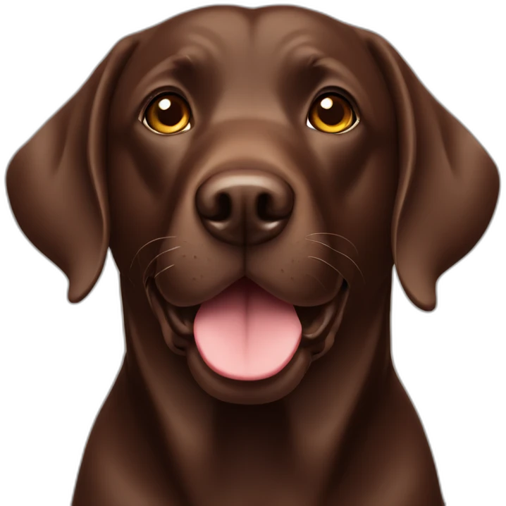 chocolate labrador emoji