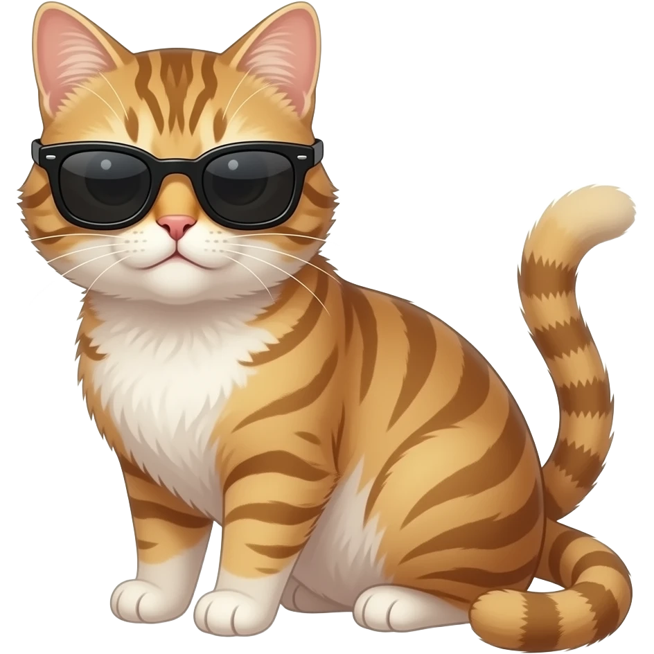 Cat wearing sunglasses emoji