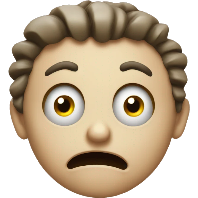Mad face with happy eyes emoji