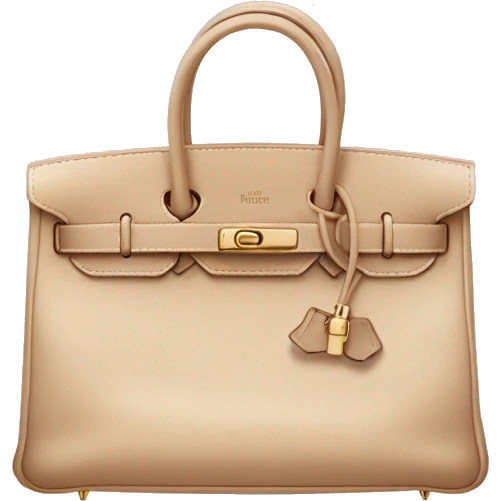 beige hermes birkin bag emoji