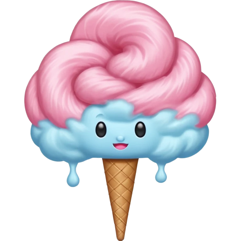 Create a cotton candy emoji emoji