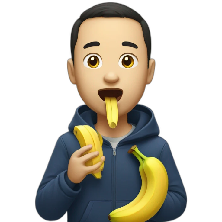 Tokaev eats banana emoji