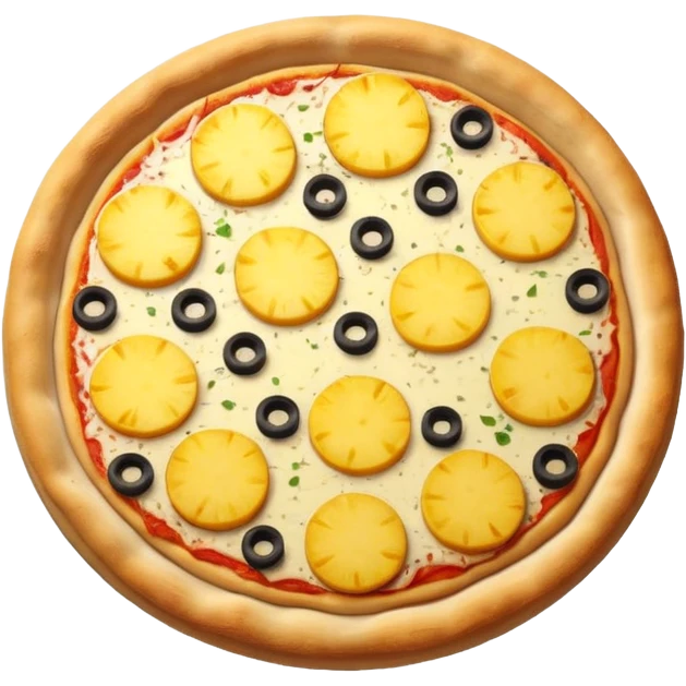 pizza with pineapple emoji
