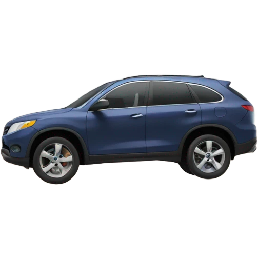 Car hit the moon emoji