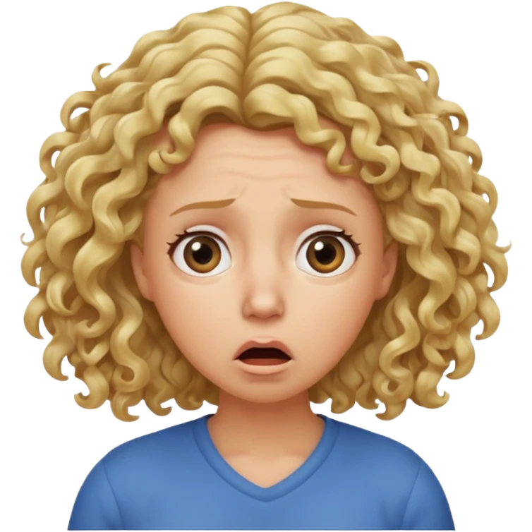 mother with blond curly hair shocked emoji
