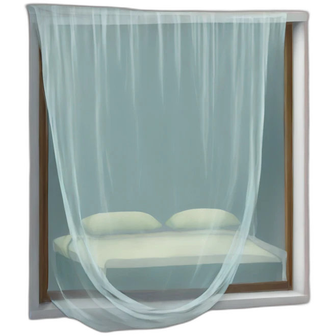 mosquito net slidibg at window emoji