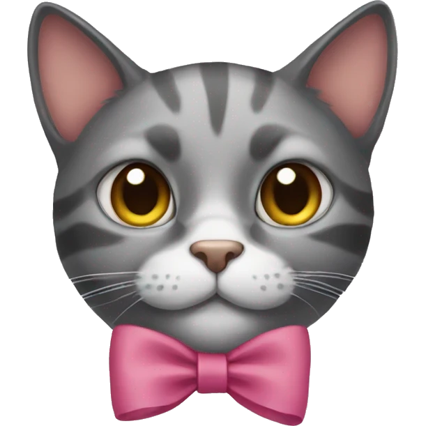 cat with bow emoji