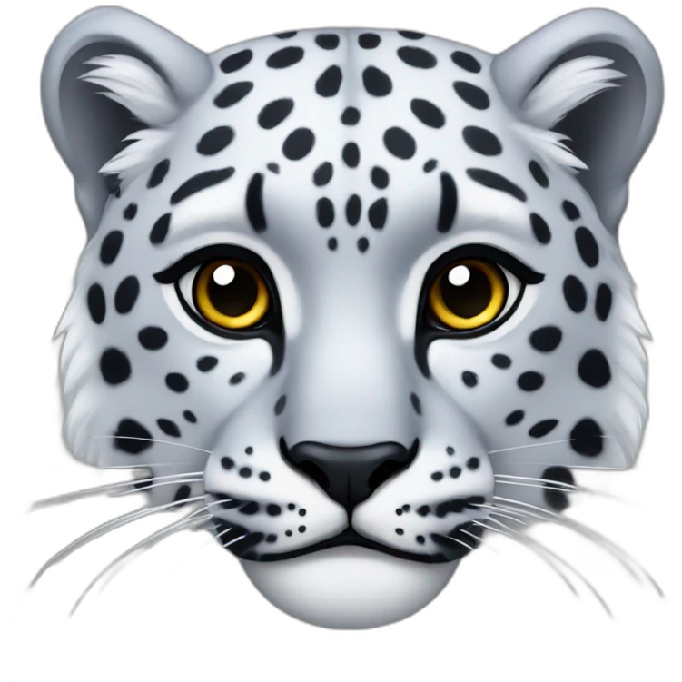 snow leopard head emoji