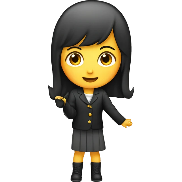 Niña v CV on micrófono  emoji