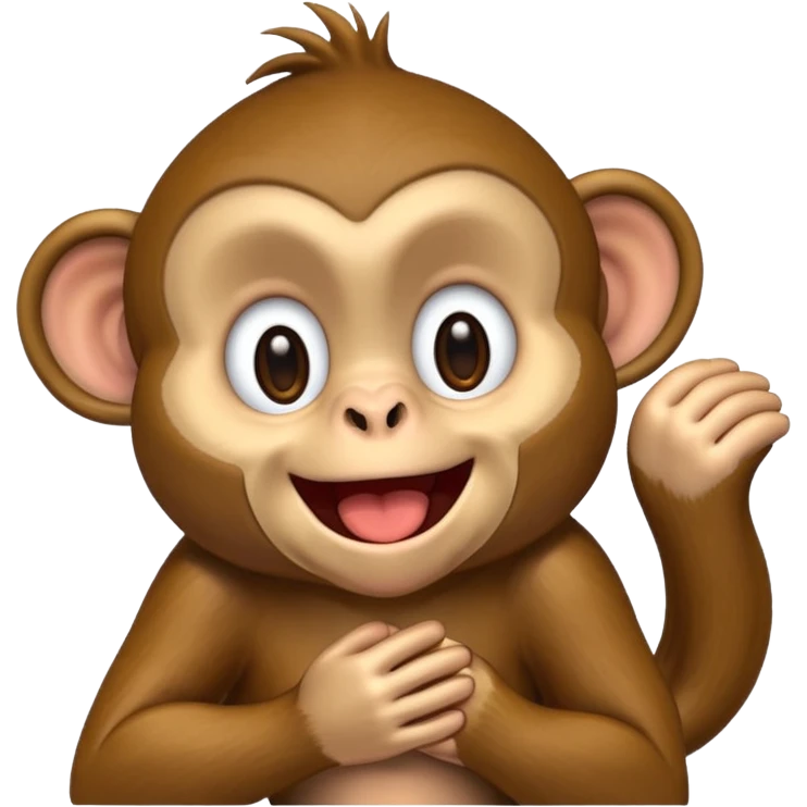 burping monkey emoji