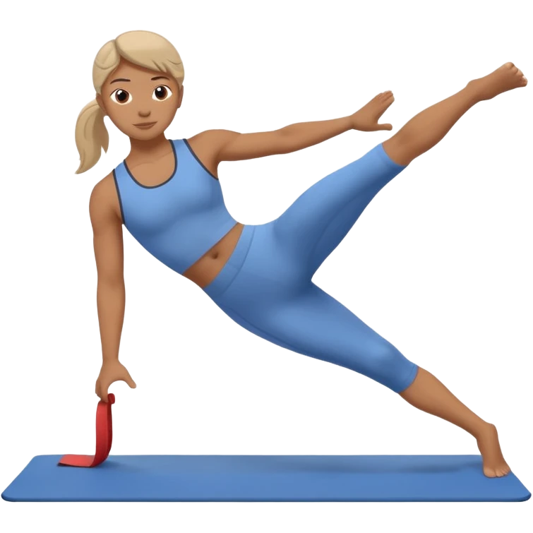 Mat pilates side kick emoji
