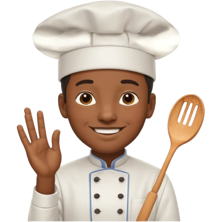 black man chef emoji