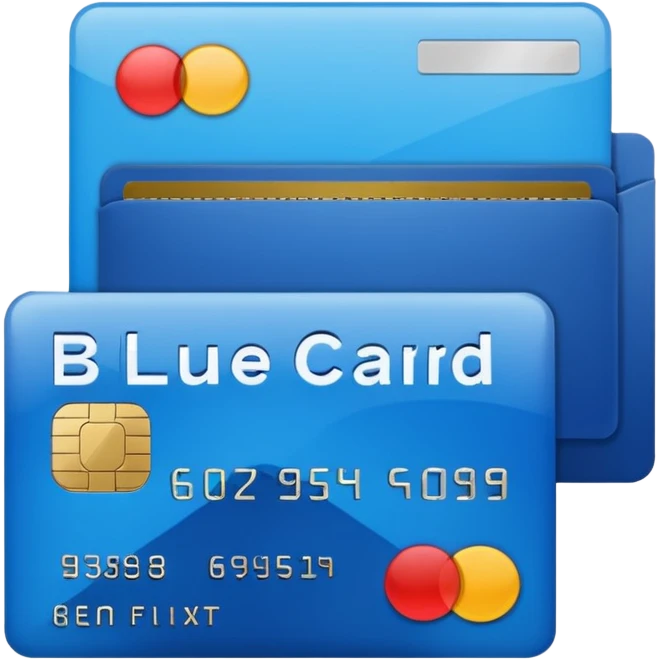 credit card blue point of sale emoji