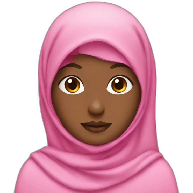 Pink hijab emoji