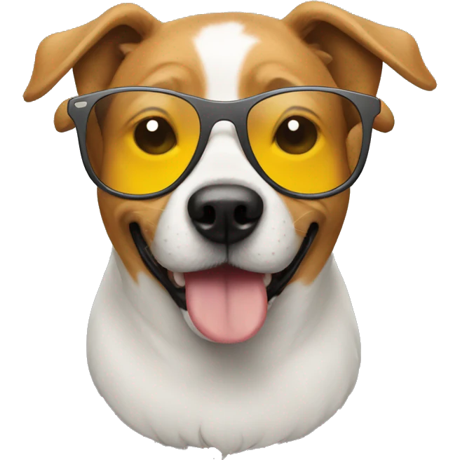 Dog with sunglasses  emoji