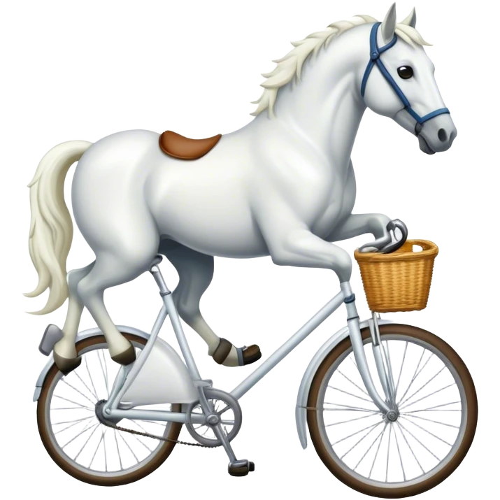 bike+ white horse emoji