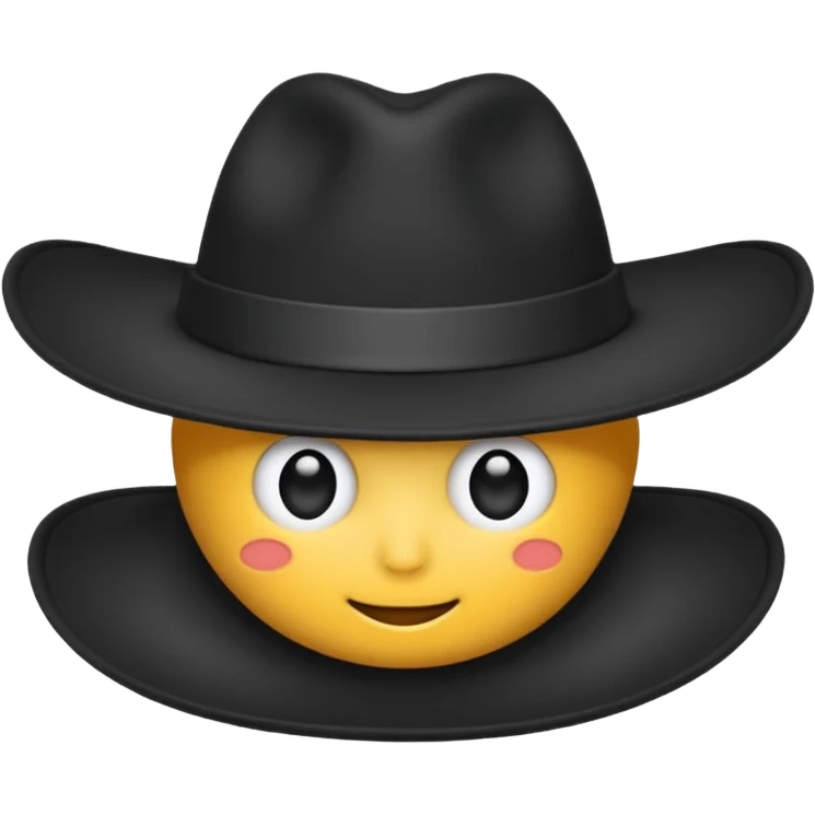 black hat emoji