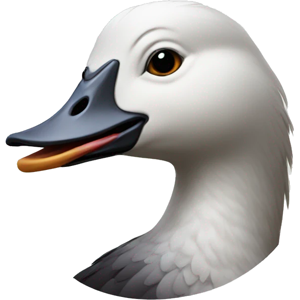 head of laughing goose emoji