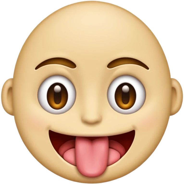 Emoji with tongue out and eyes wide emoji