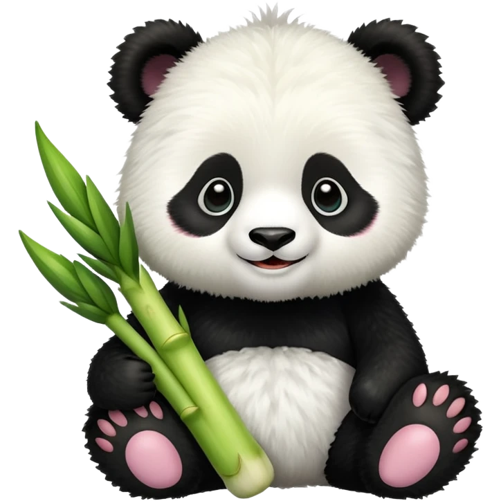 Panda wearing leak emoji