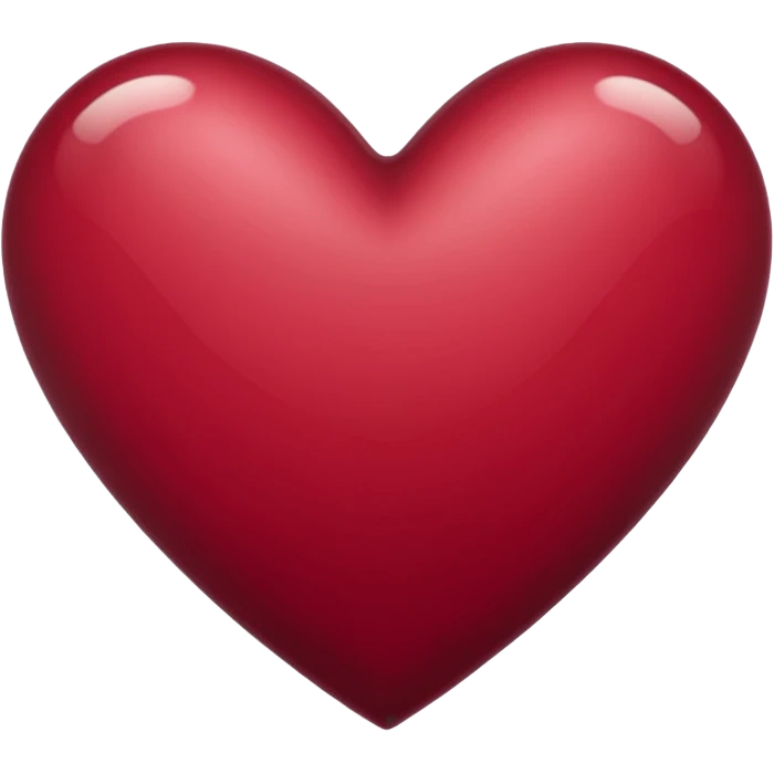 Cuore bordeaux  emoji