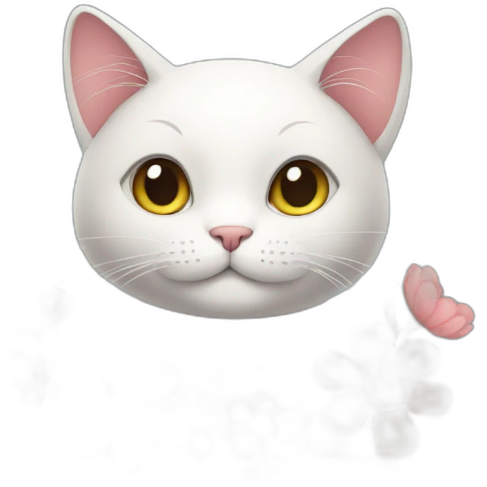 Cat with flowers emoji