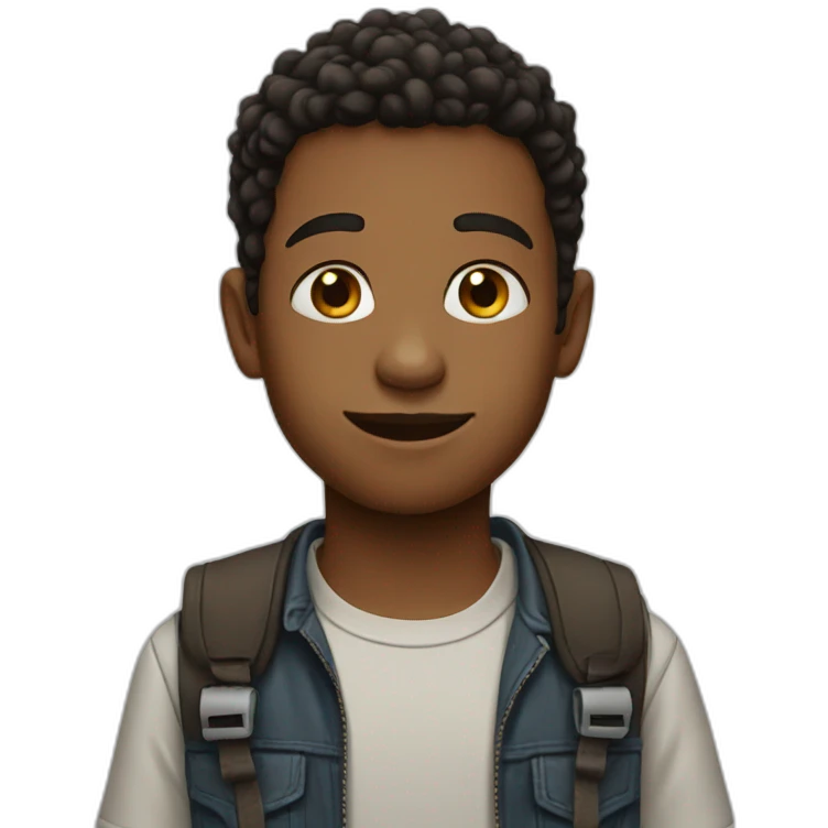 a tall kid emoji