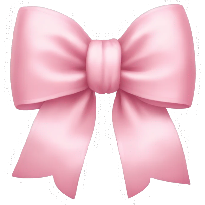 Baby pink bow emoji