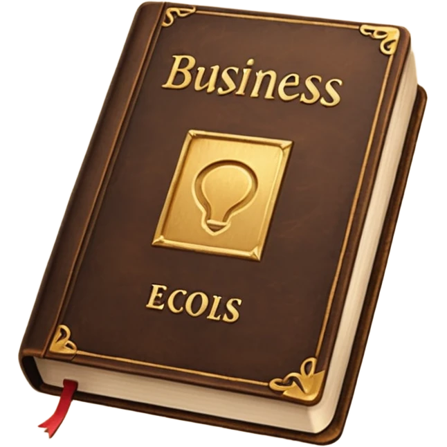 a book with a title " business-oriented intro " emoji