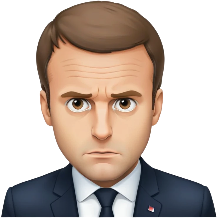 The real Emanuel Macron is in a panic emoji