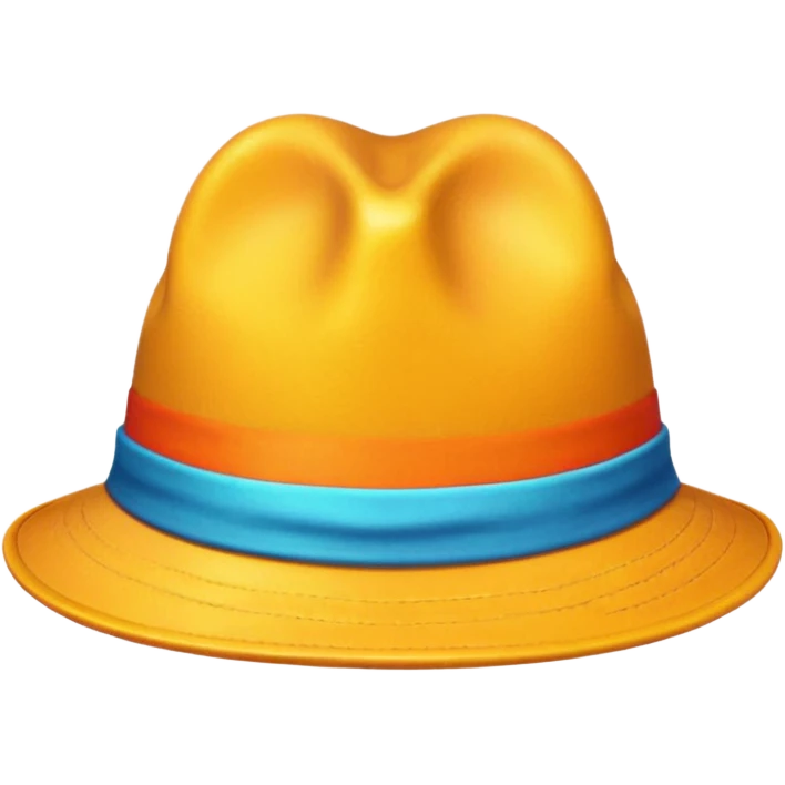 colorful hat emoji
